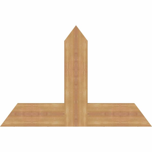 Ekena Millwork Portland Timber Gable Bracket, Western Red Cedar, 36"W x 24"H x 1 1/2"D x 5 1/2"F, 16/12 Pitch GBW036X24X0206POR00SWR - main